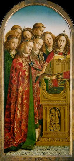 Singing Angels, from the left wing of the Ghent Altarpiece 1432