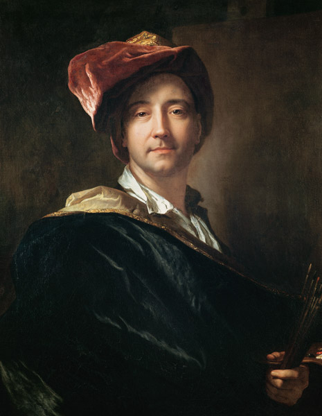 Self Portrait in a Turban von Hyacinthe Rigaud