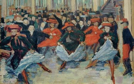 Tanzbild VIII (Can-Can Tänzerinnen bei Bullier) 1904