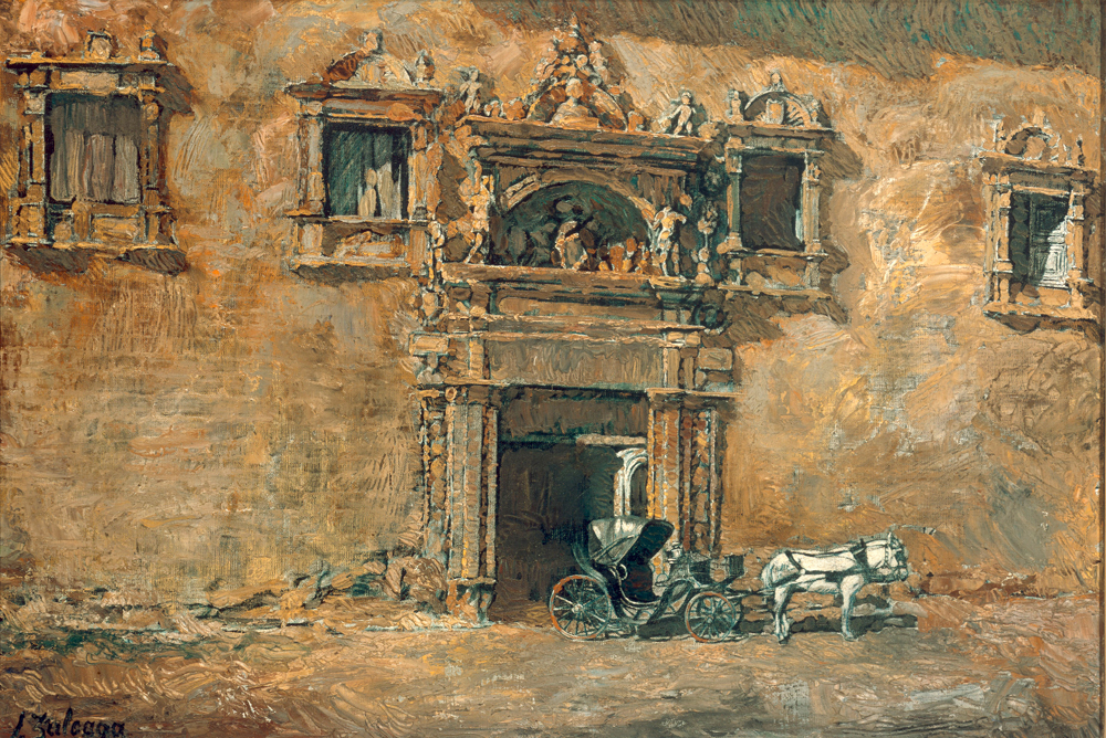 Das Portal des Palacio von Peñaranda de Duero von Ignazio Zuloaga