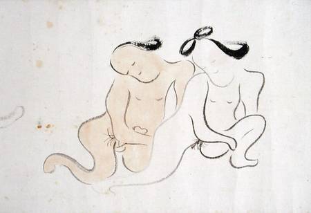 A 'Shunga' (erotic painting) von Ike no Taiga