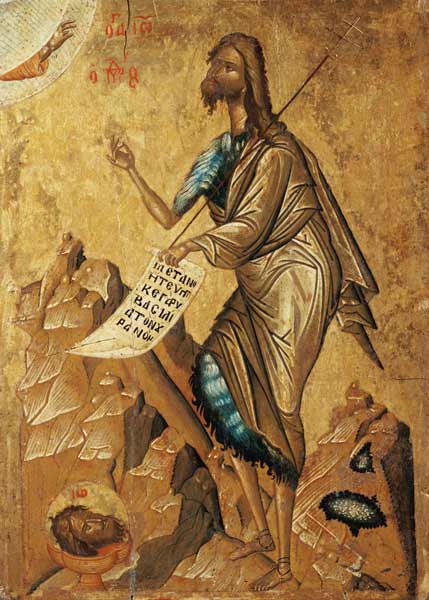 Johannes der Täufer von Ikone (byzantinisch)