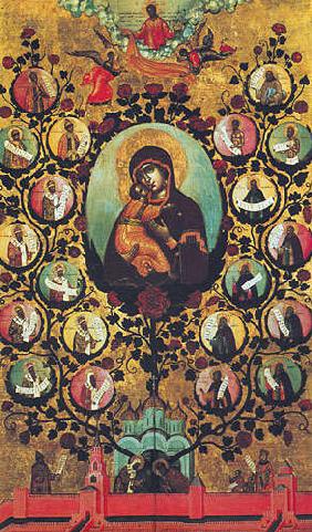Gottesmutter von Wladimir, genannt Pflanzung der russischen Herrschaft 1668