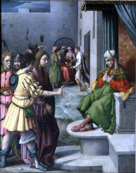 Christ in Front of Caiaphas von Il Bacchiacca