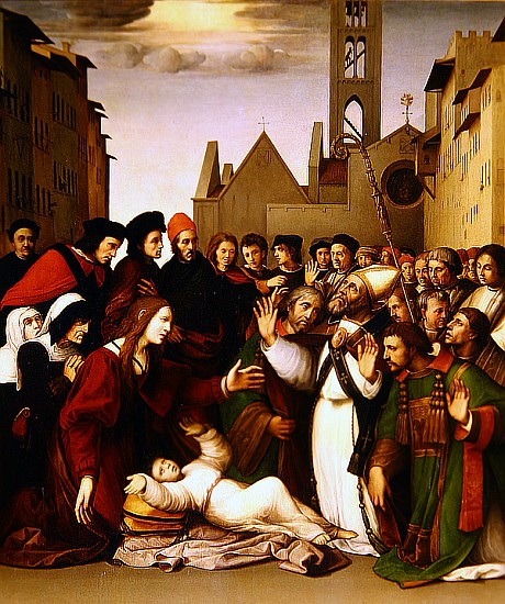 St. Zenobius Raising a Boy from the Dead von Il Ghirlandaio Ridolfo (Bigordi)