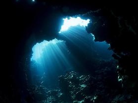 Underwater cave