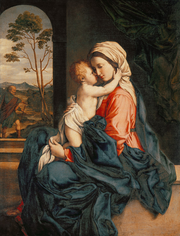 The Virgin and Child Embracing von Il (Giovanni Battista Salvi) Sassoferrato