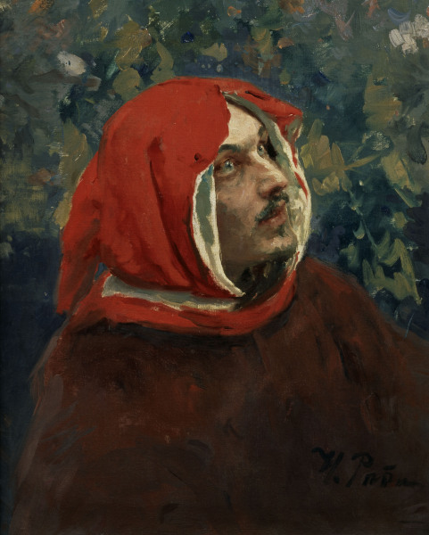 Dante Alighieri/ Painting by Repin von Ilja Jefimowitsch Repin