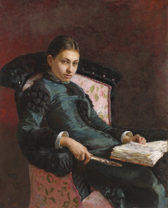 Porträt der Frau des Künstlers, Wera Repina von Ilja Jefimowitsch Repin