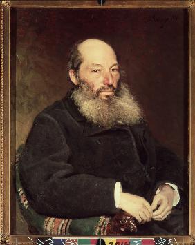 Porträt des Dichters Afanassi Fet (1820-1892) 1882