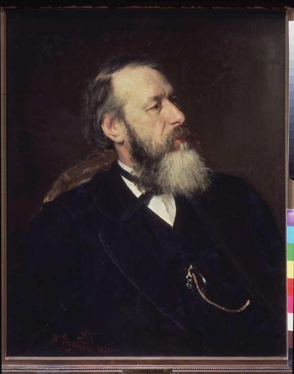 Porträt des Literaturkritikers Wladimir Stassow (1824-1906) von Ilja Jefimowitsch Repin