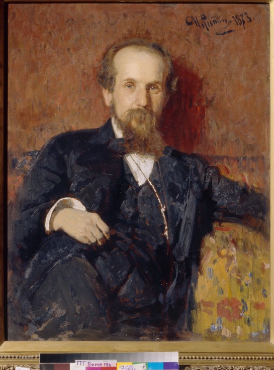 Porträt des Malers Pawel P. Tschistjakow (1832-1919) von Ilja Jefimowitsch Repin