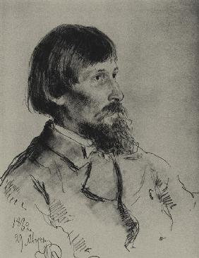 Porträt des Malers Wiktor Wasnezow (1848-1926) 1882