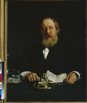 Porträt des Schriftstellers Iwan S. Aksakow (1823-1886) 1878