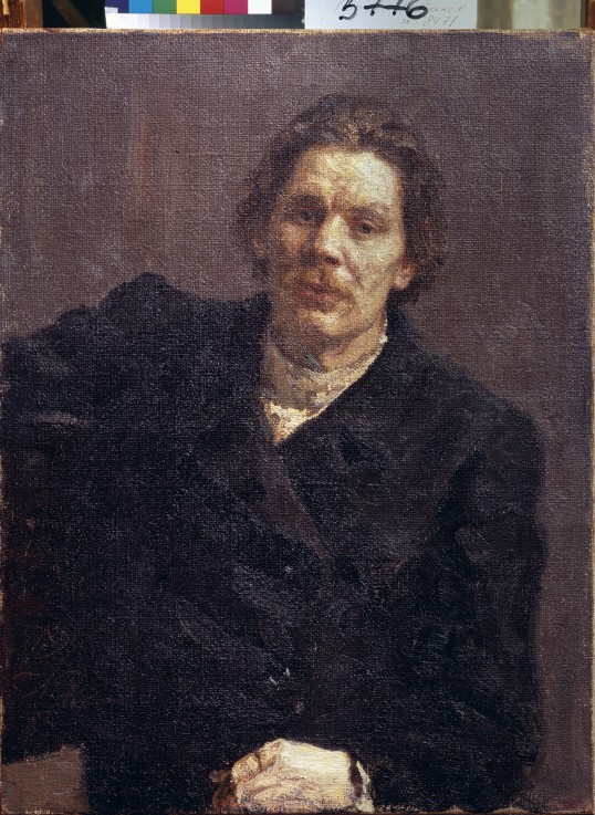 Porträt des Schriftstellers Maxim Gorki (1868-1939) von Ilja Jefimowitsch Repin