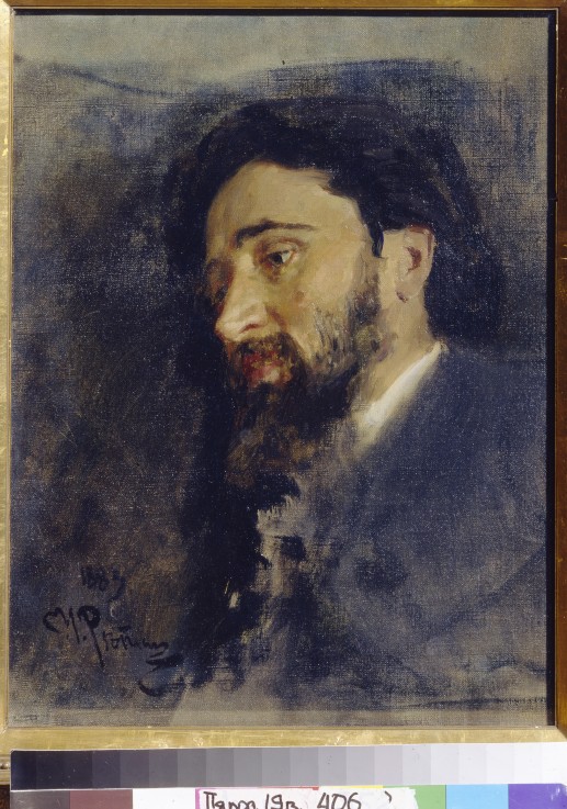 Porträt des Schriftstellers Wsewolod M. Garschin (1855-1888) von Ilja Jefimowitsch Repin