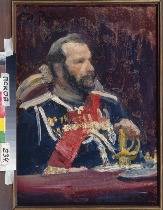 Porträt von General Alexei Nikolajewitsch Kuropatkin (1848-1925) von Ilja Jefimowitsch Repin