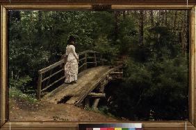 Sommerlandschaft (Vera Repina auf der Brücke von Abramzewo) 1879
