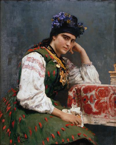Porträt von Sofia Dragomirowa-Lukomskaja 1889