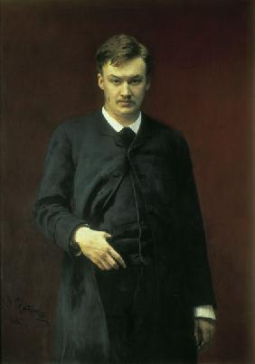 A.K.Glazunov / painting by Repin.