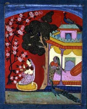 A Lady Plucking Blossoms, Southern Rajasthan or Deccan c.1675
