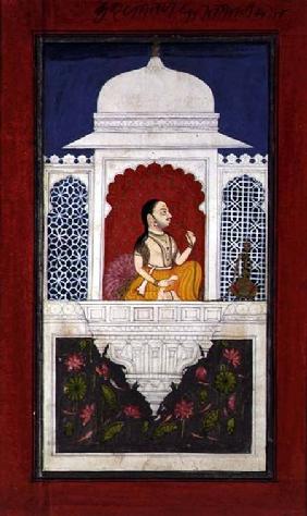 Prince Sagat Singh Seated Above a Lotus Pond c.1750