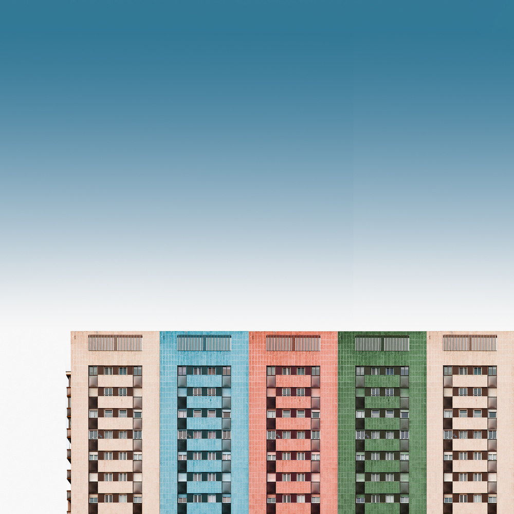 Farbige Gebäude von Inge Schuster