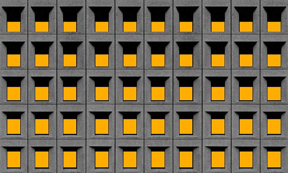 Gelbe Quadrate von Inge Schuster