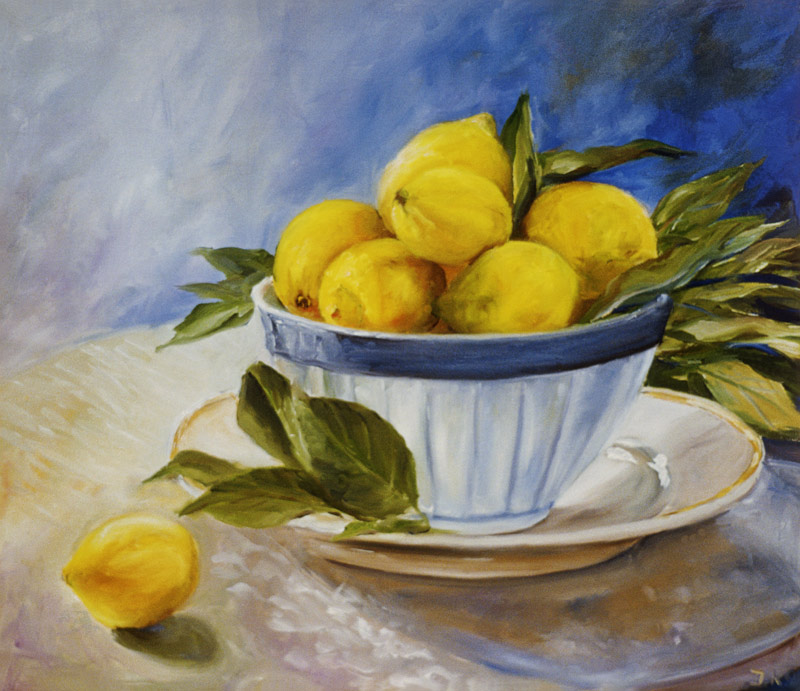 Zitronen in einer Schale von Ingeborg Kuhn