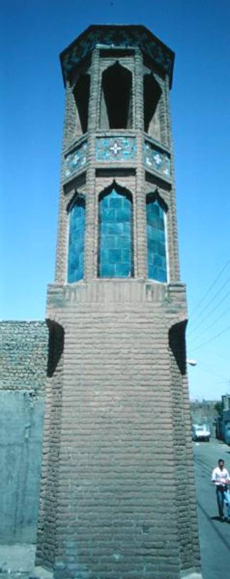 The badgir (wind-catching tower) of the Hajj Kazem Cistern von Iranian School