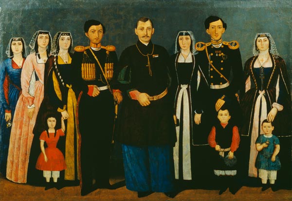N.E. Mukhran-Batoni with family von Iranian School