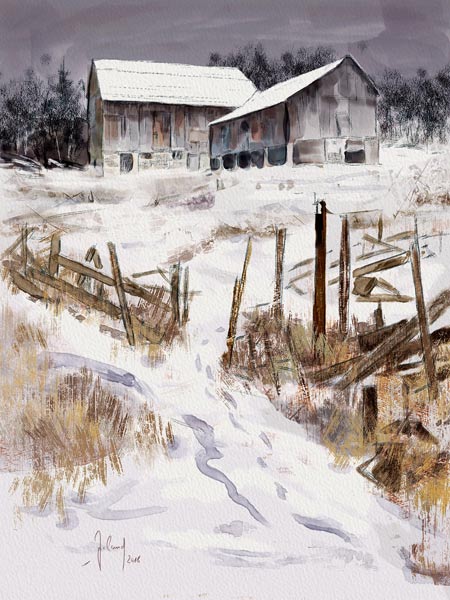 Winterfarm von Georg Ireland