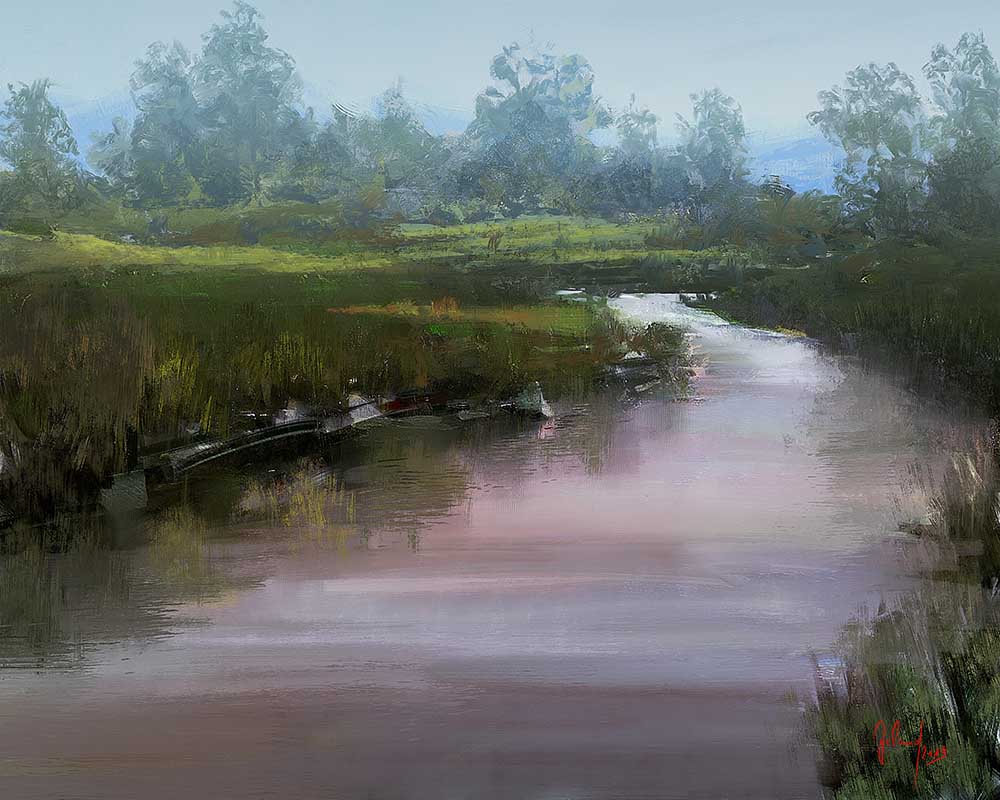Flusslandschaft von Georg Ireland