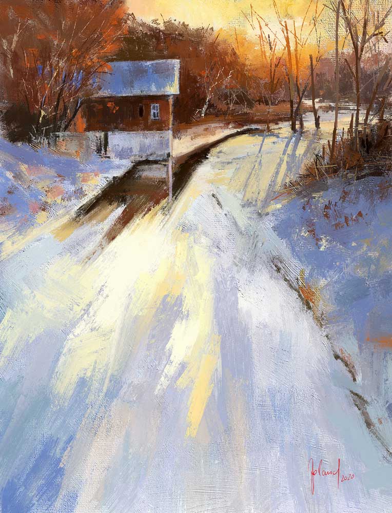 Winterlicht von Georg Ireland