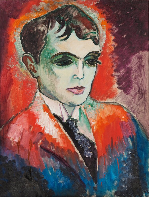 Porträt von Dichter Herman Wildenvey (1885-1959) von Isaac Grunewald
