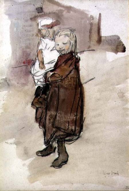 Girl and Child von Isaac Israels