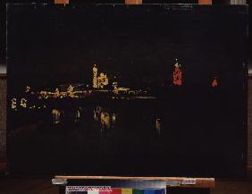 Festbeleuchtung des Moskauer Kreml 1896