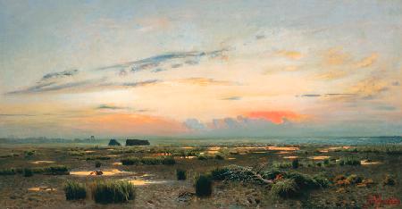 Marschlandschaft am Abend 1882