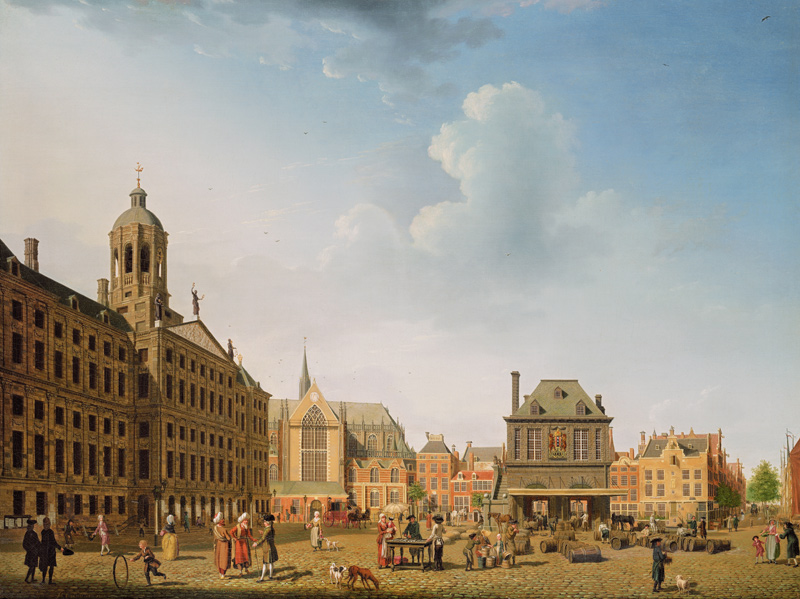 Dam Square - Amsterdam von Isaak Ouwater