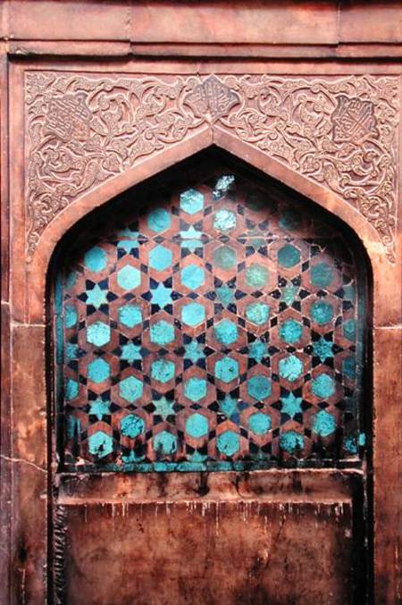 Tiled mihrab von Islamic School
