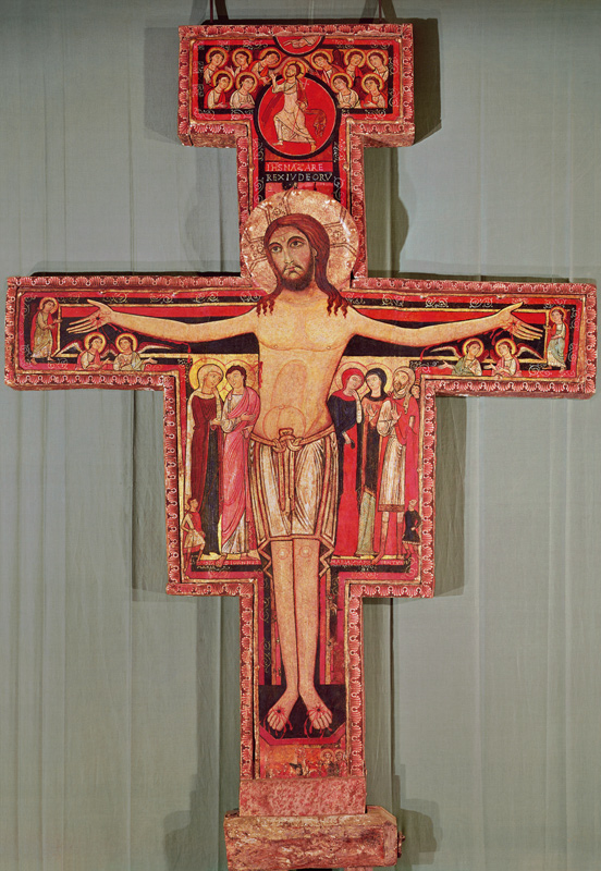 The Crucifix of St. Damian von Scuola pittorica italiana