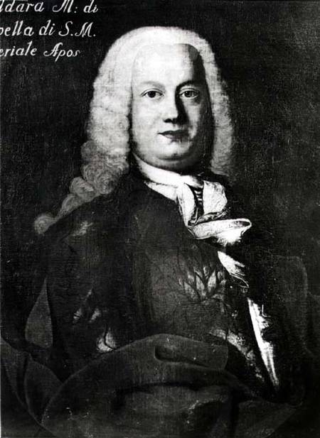 Antonio Caldara (1670-1736)  (b&w photo) von Scuola pittorica italiana