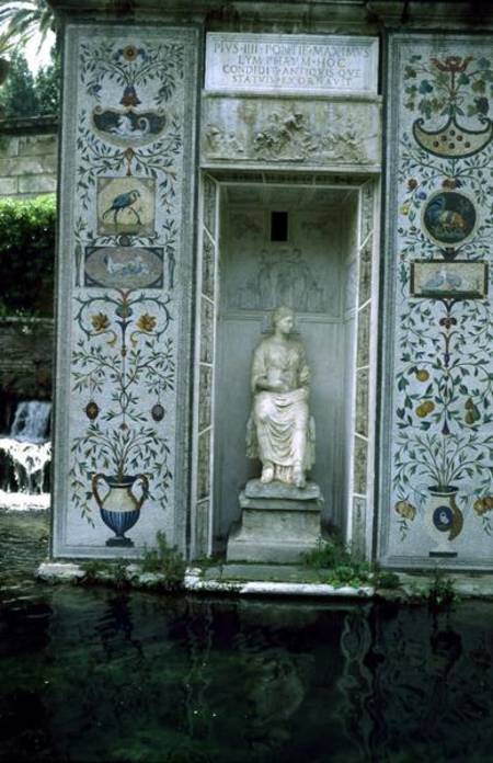 Mosaic decoration from the south-east facade of Villa Pia (photo) von Scuola pittorica italiana