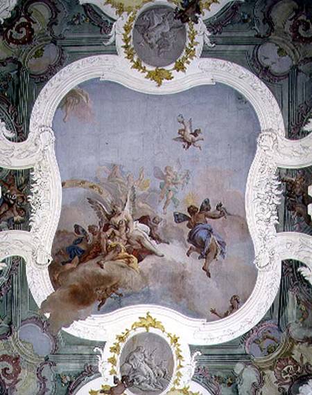Mythological Scene with the Zodiac von Scuola pittorica italiana