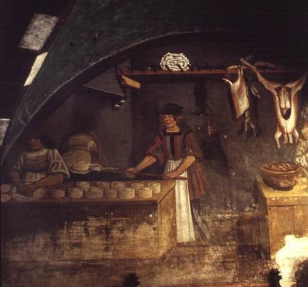 The Pie Maker (fresco) von Scuola pittorica italiana