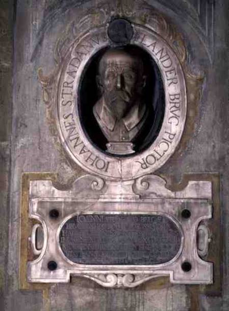 Portrait bust of Joannes Stradanus, Flemish-born painter, draughtman and tapestry designer, born Jan von Scuola pittorica italiana