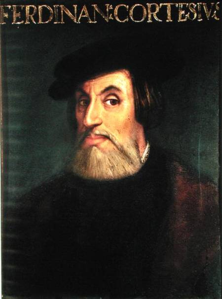 Portrait of Hernando Cortes (1485-1547) von Scuola pittorica italiana