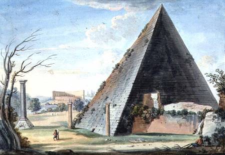 Pyramid tomb of Caius Cestus von Scuola pittorica italiana