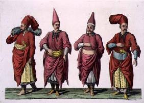 Baltadji, Kizlar-Aga etc., plate 6 from Part III, Volume I of 'The History of the Nations', engraved 19th centu