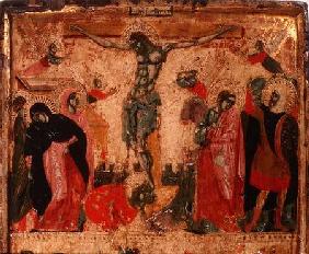 Crucifixion, top half of a panel